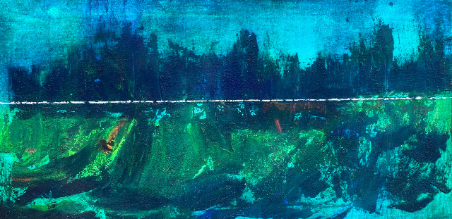 Abstracto en verdes. Los monstruos que no vemos debajo